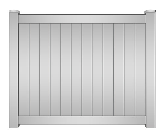 Vinyl Privacy Fence in 