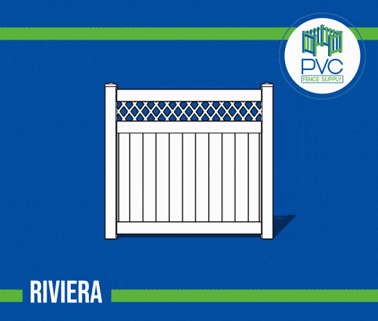 Riviera Fence Lattice Accent Pvc Semi Privacy Video 360 Gif