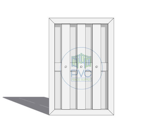 Saint Lucie Pvc Shadow Box Fence Style Semi Privacy Gate