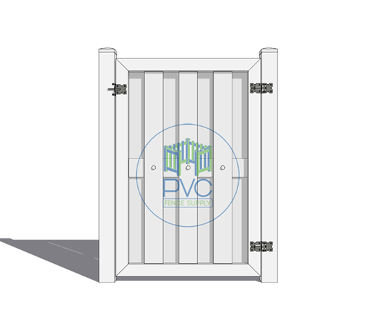 Saint Lucie Pvc Shadow Box Fence Style Semi Privacy Pedestrian Gate