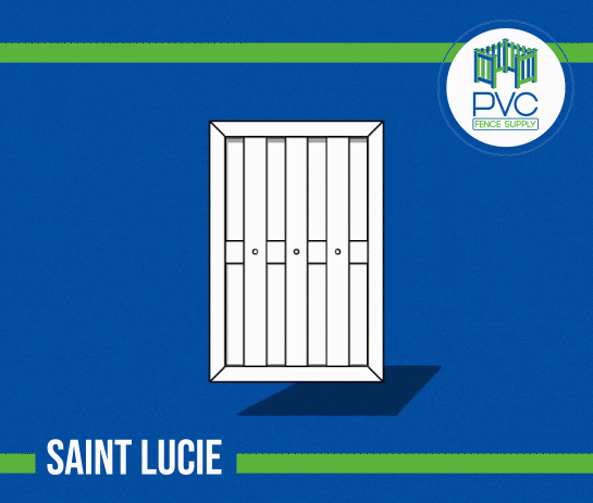 Saint Lucie Pvc Shadow Box Fence Style Semi Privacy Gate Video 360 Gif