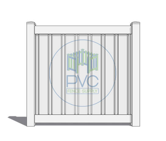 Vinyl Semi Privacy Fence Panel South Florida