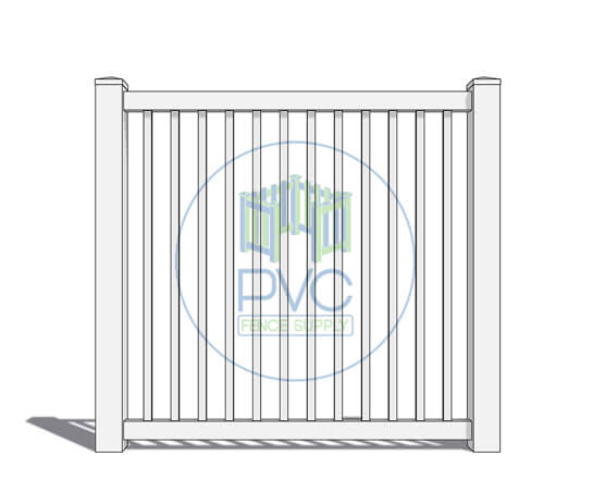 Hollywood Fence Style Closed Picket Pvc