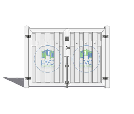 Jupiter Vinyl Pool Code Shadow Box Fence Style Semi Privacy Double Gate